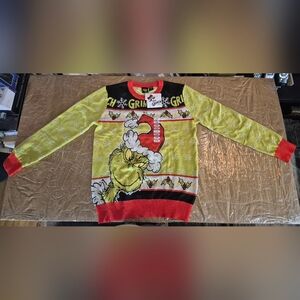 Dr. Seuss The Grinch Mens Sweater SIZE L (Large) - NWT!